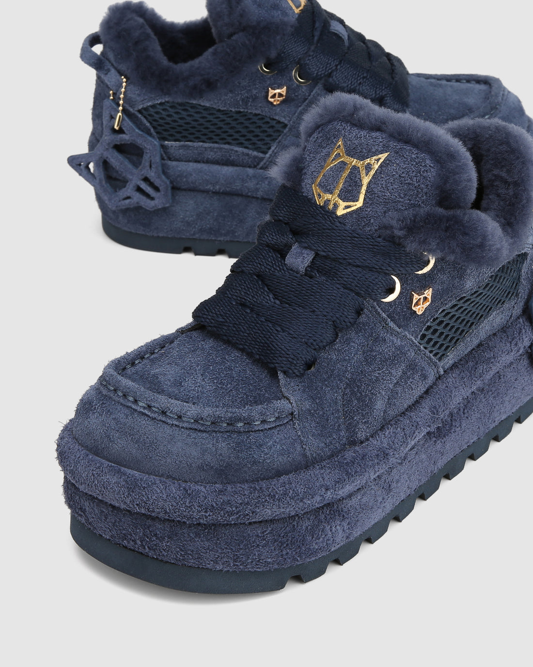 Beau Navy Suede