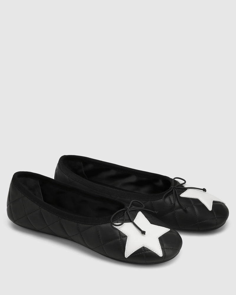 Bedford Black/White Leather