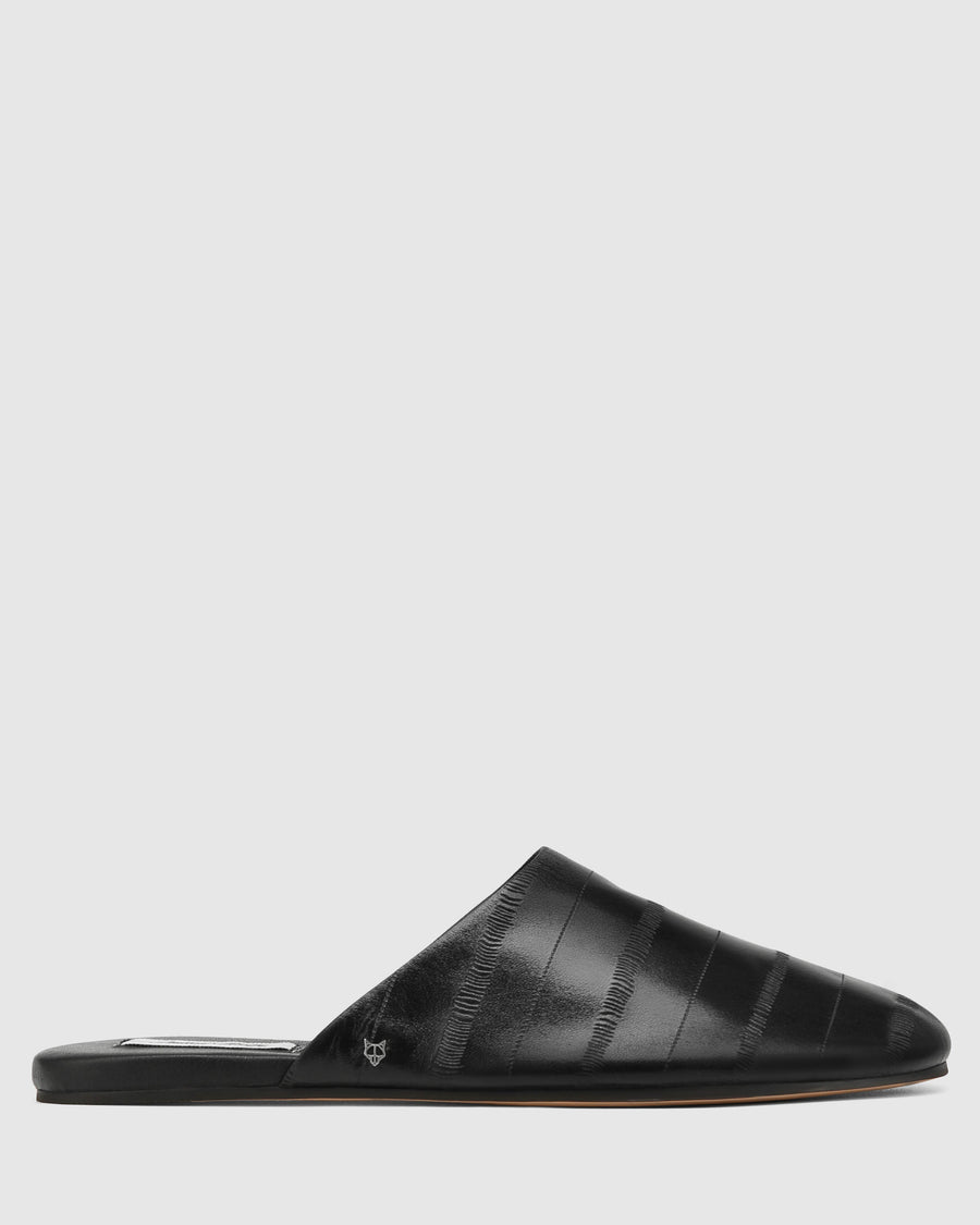 Bessette Black Eel Print