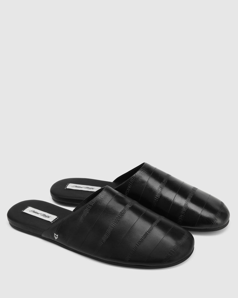 Bessette Black Eel Print