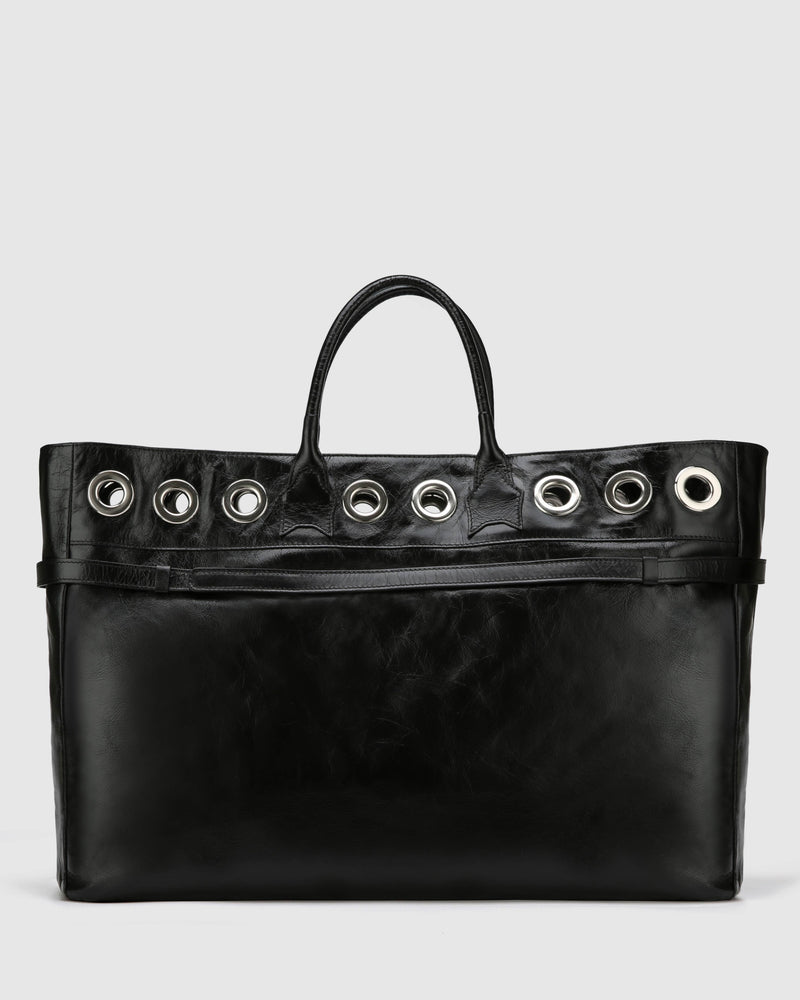 Brooklyn Black Athena Leather