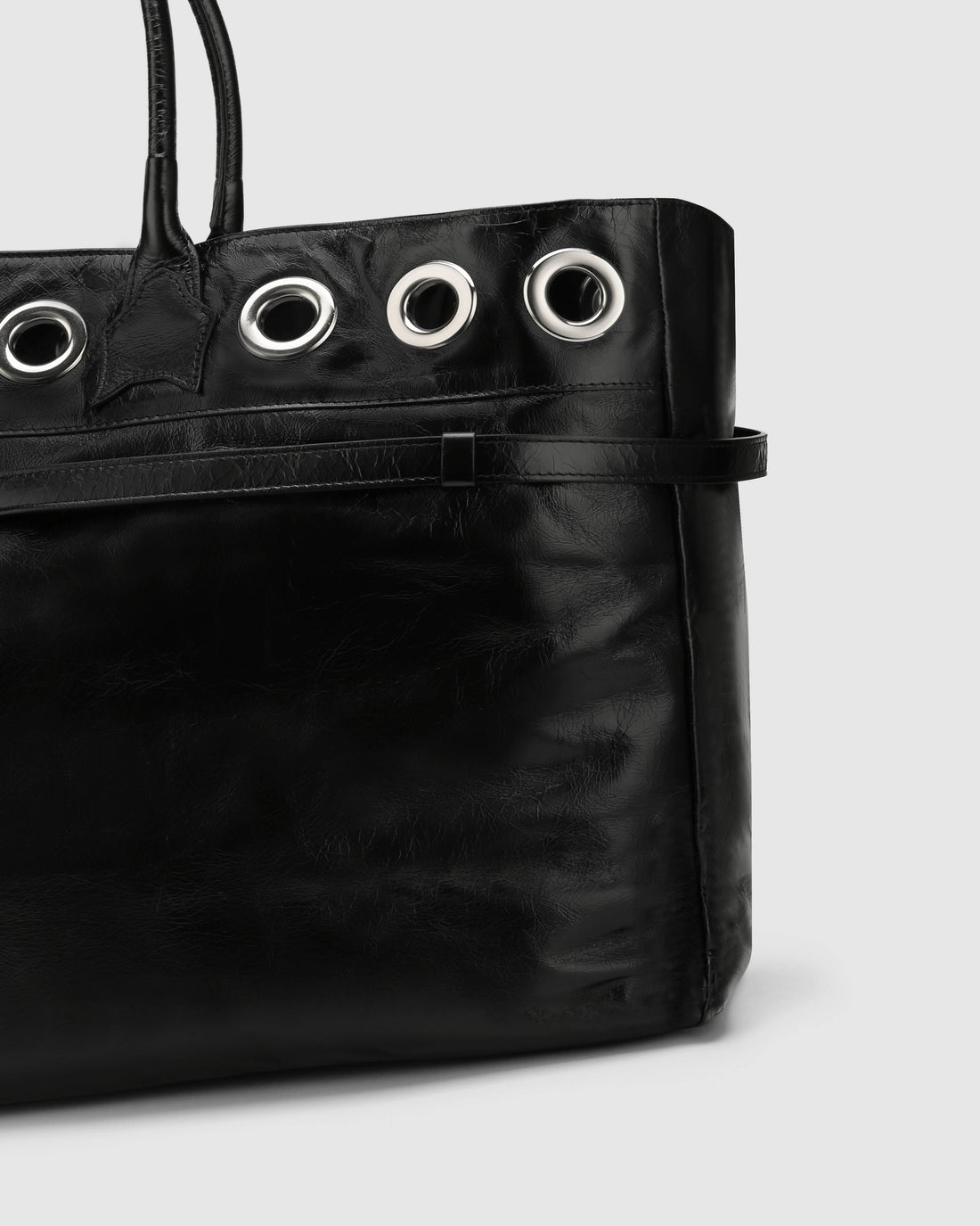 Brooklyn Black Athena Leather