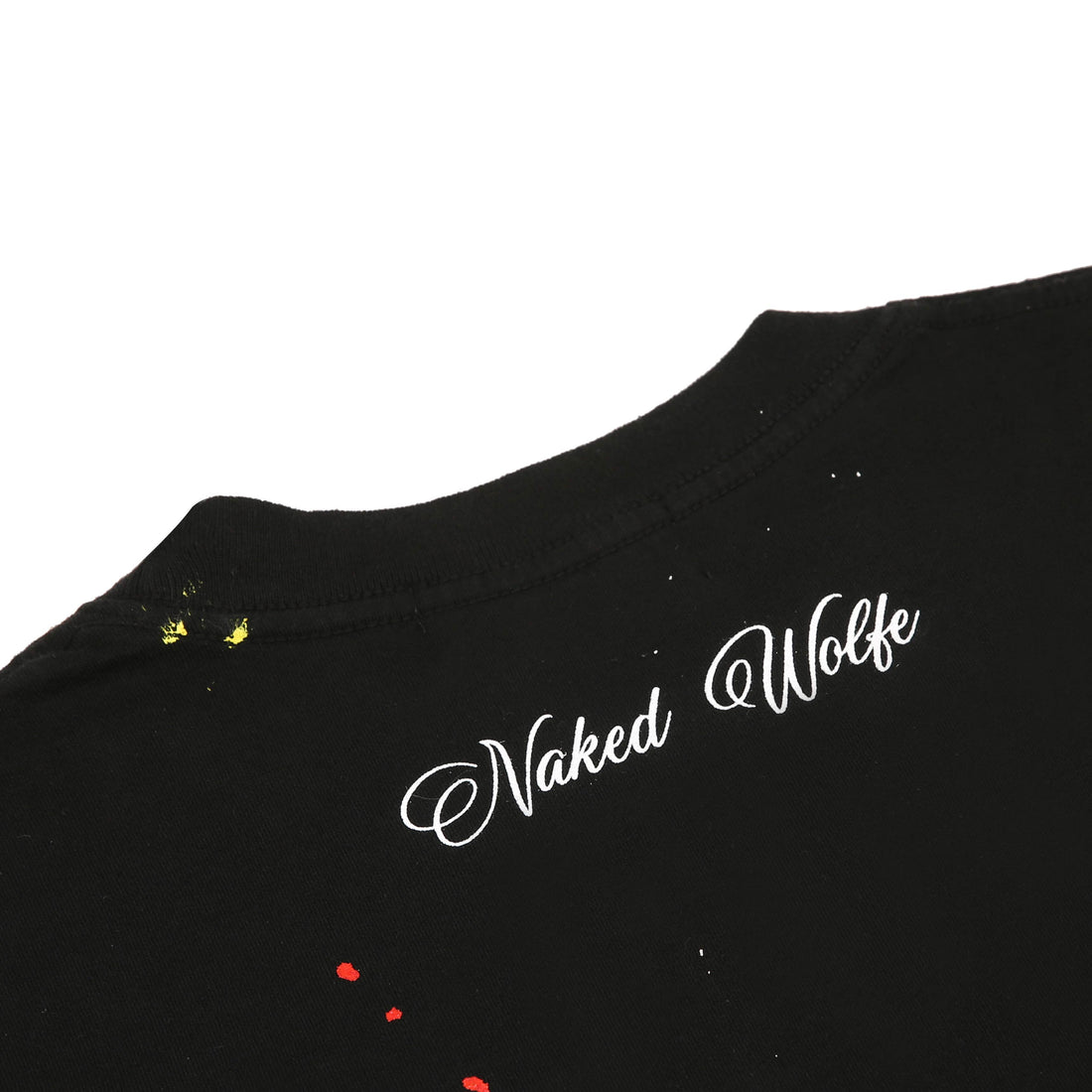 Wolfe T-Shirt Black Paint Splatter