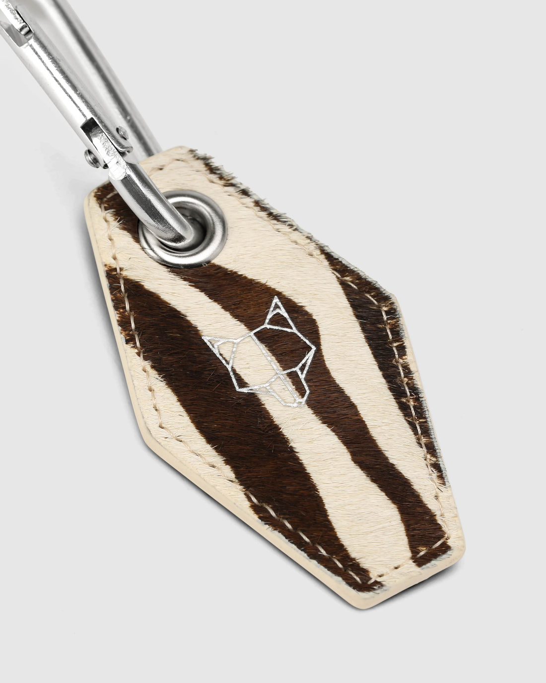 Carabiner Keychain Zebra