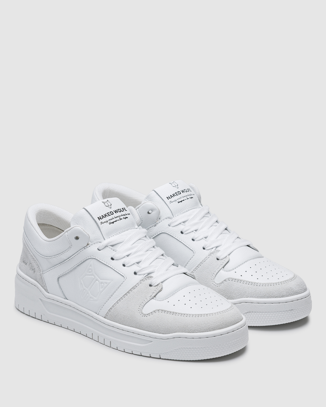 CM-01 White Suede/White Leather