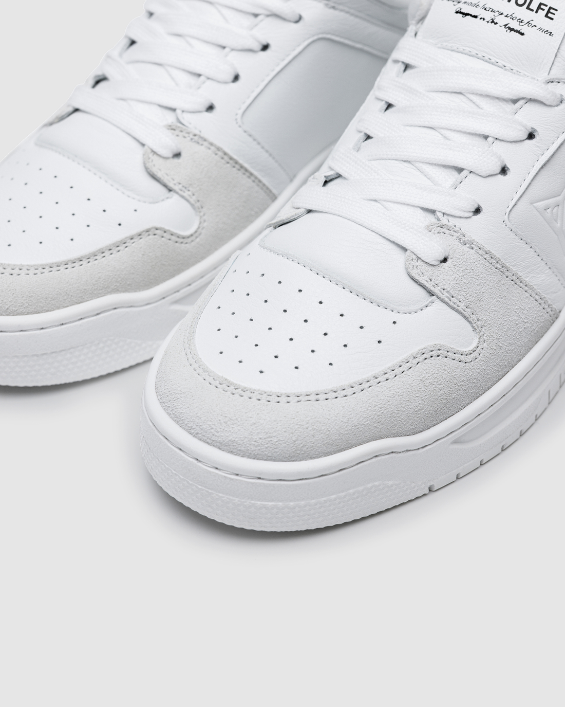 CM-01 White Suede/White Leather