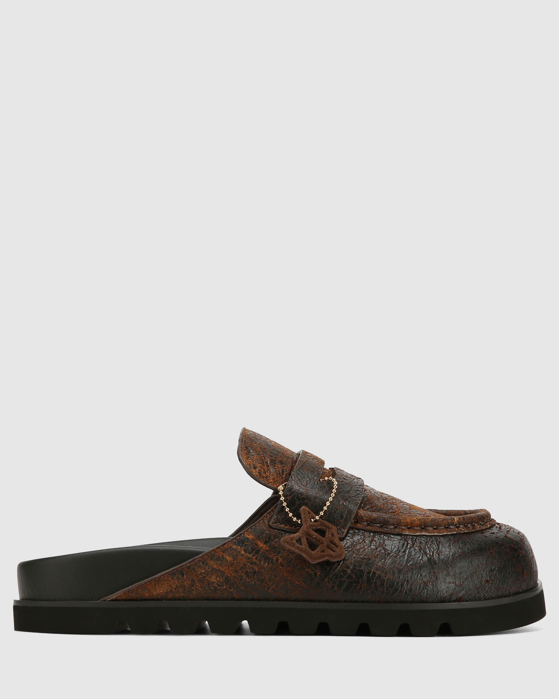 Cord Brown Distress Leather