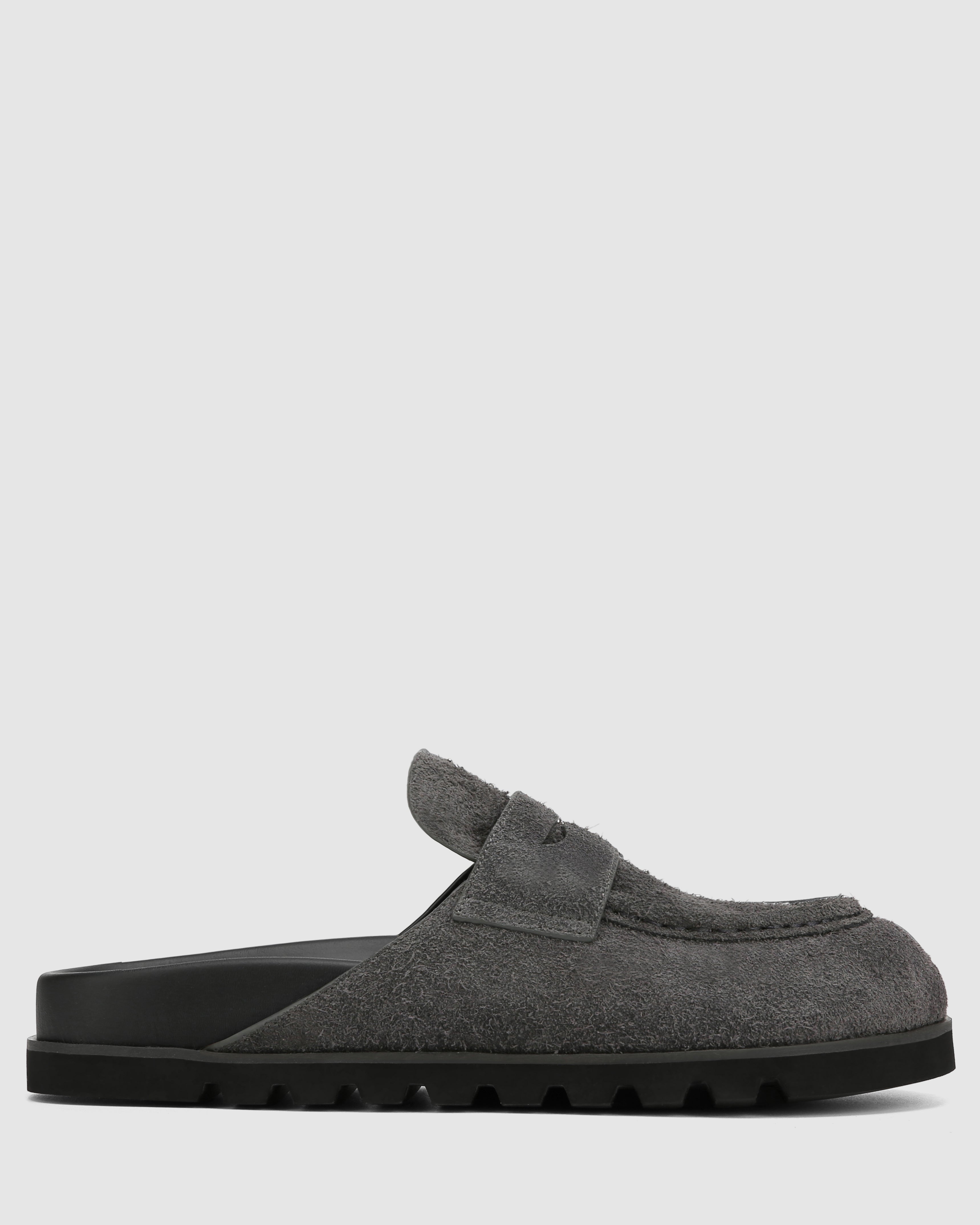 Cord Dark Grey Suede