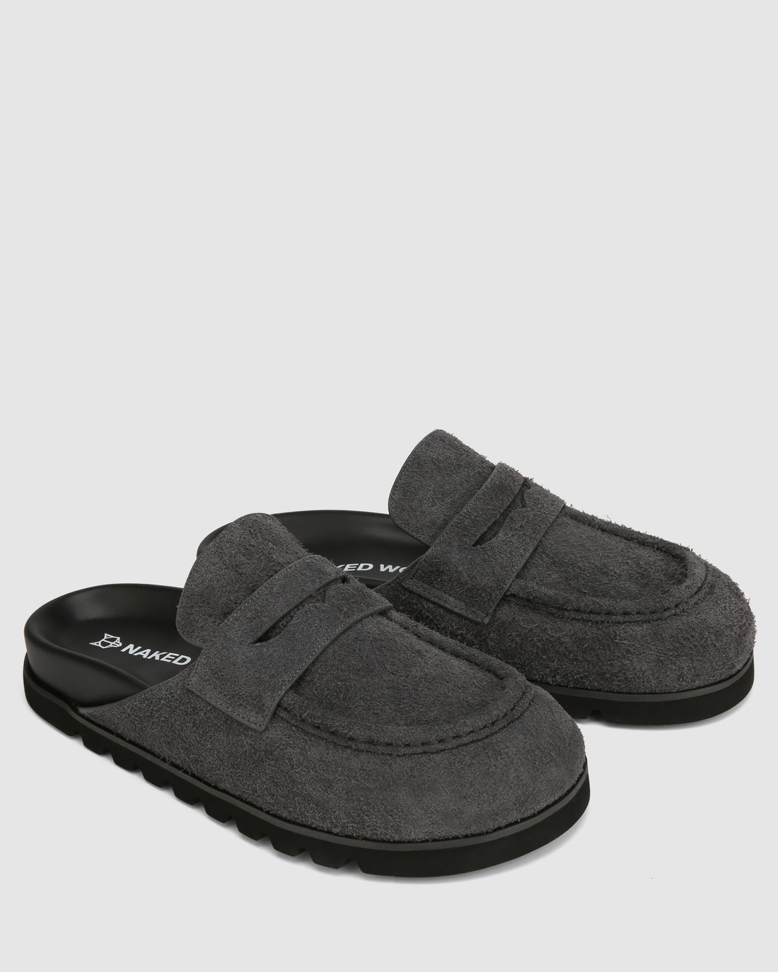Cord Dark Grey Suede
