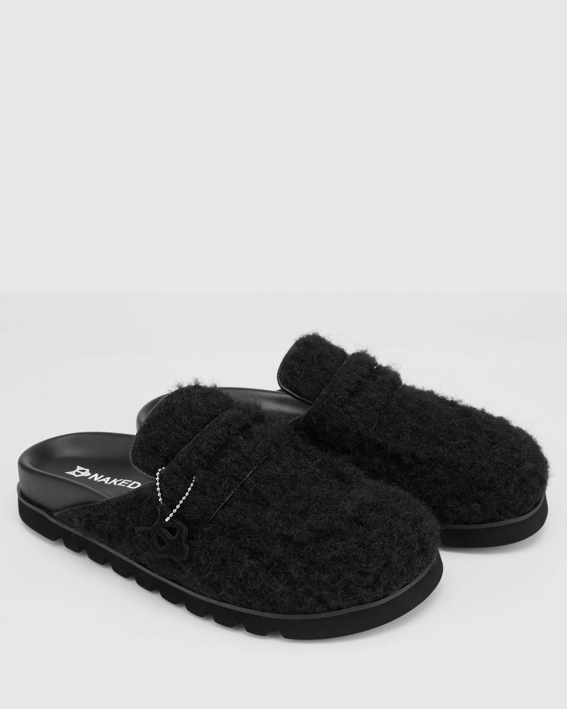 Cord Black Wool