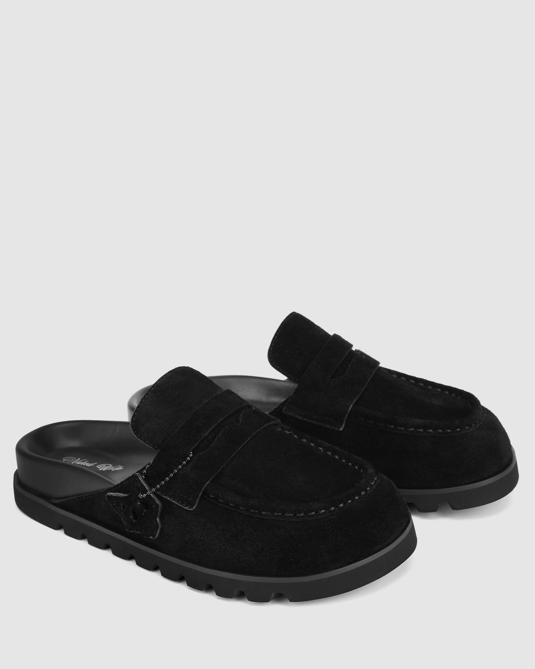 Cordless Black Hairy Cow Suede