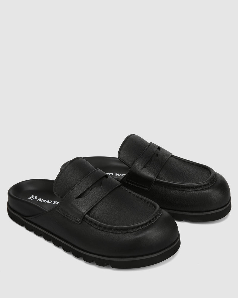 Cord Black Pebble Leather