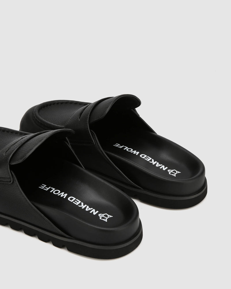 Cord Black Pebble Leather