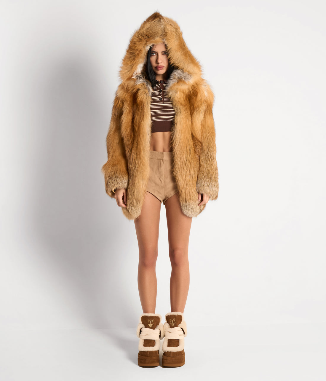 Bambi Tan Suede/Shearling