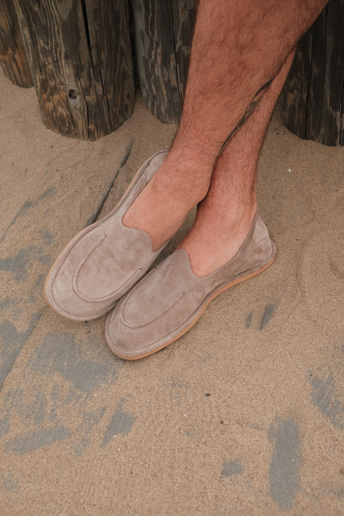 Reef Taupe Suede