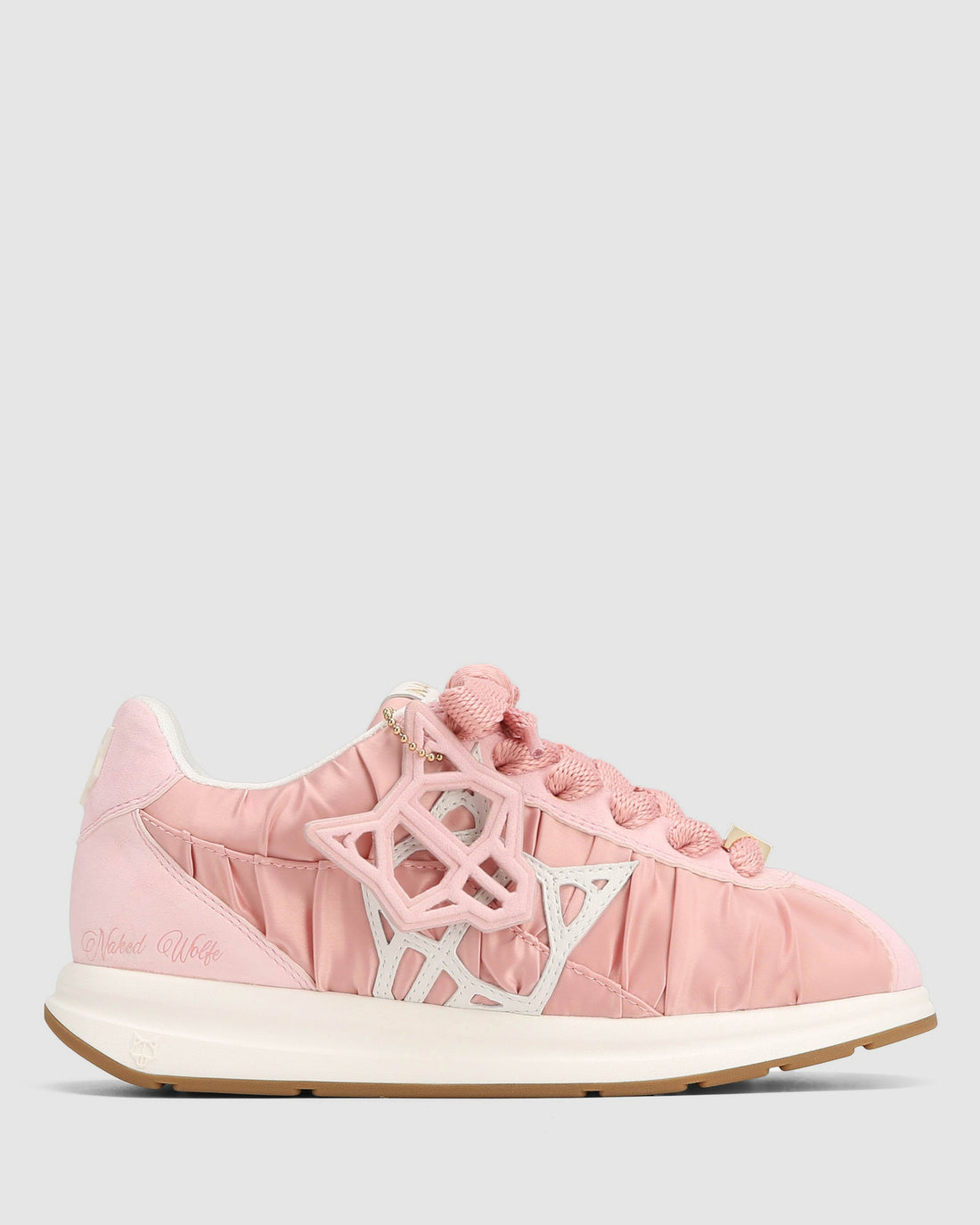 Expensed Pink Satin Scrunch