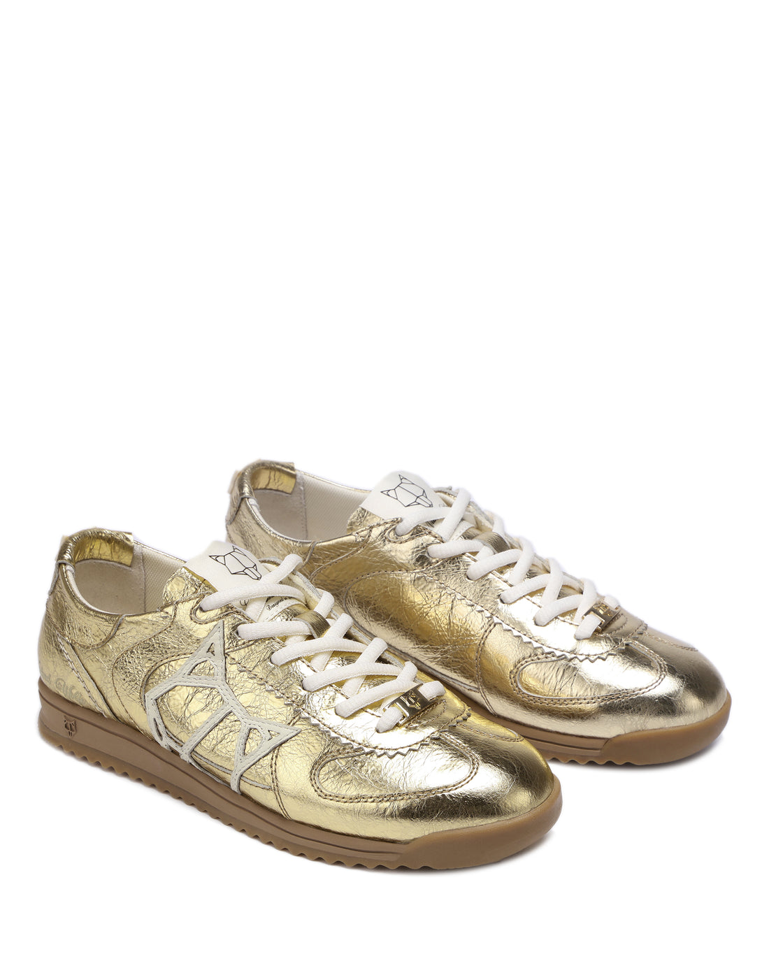 Exposuree Crinkle Leather Gold