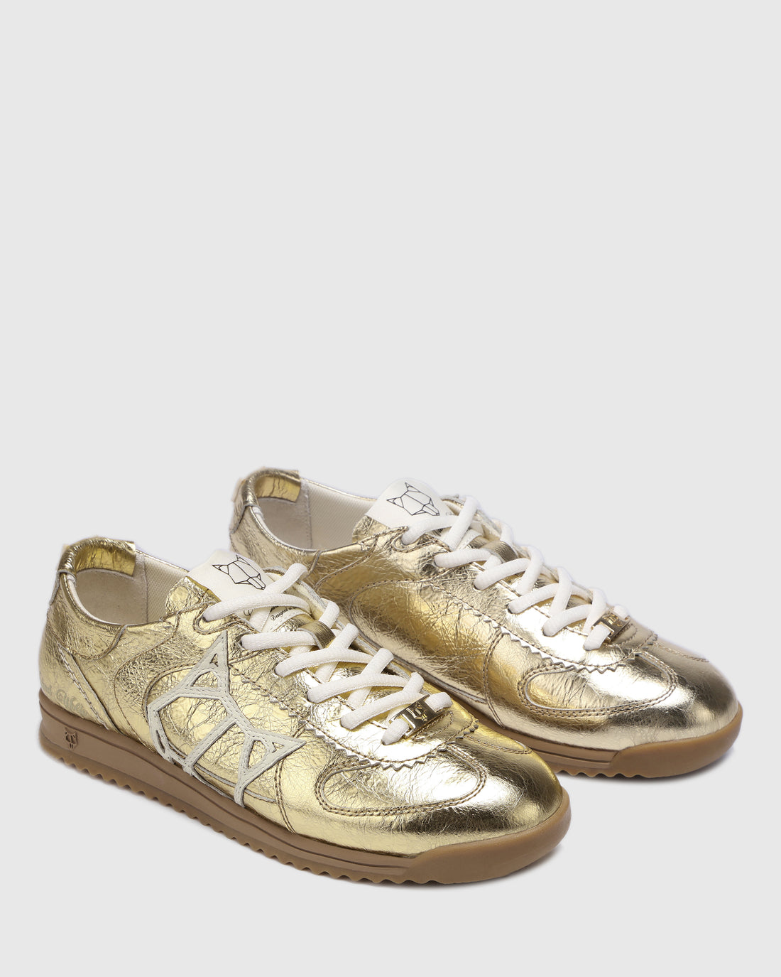 Exposuree Crinkle Leather Gold