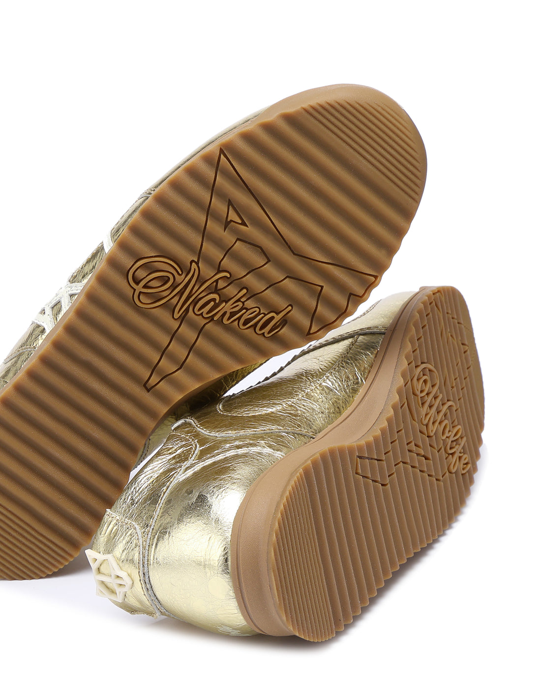 Exposuree Crinkle Leather Gold