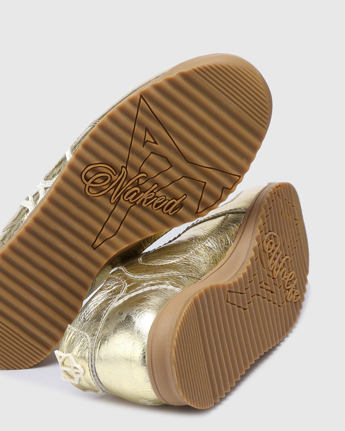 Exposuree Crinkle Leather Gold