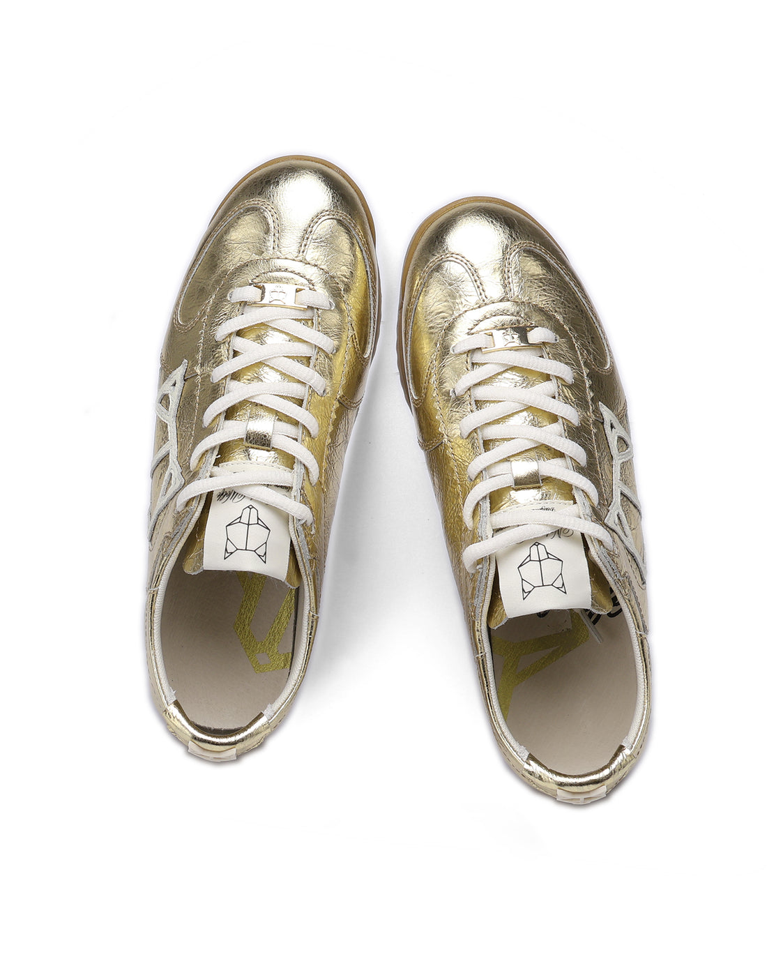 Exposuree Crinkle Leather Gold