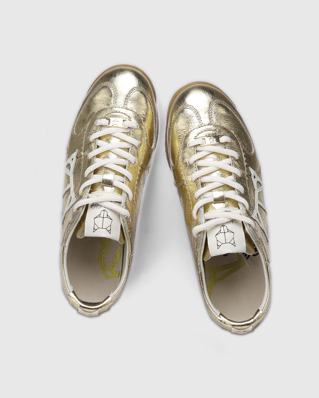 Exposuree Crinkle Leather Gold