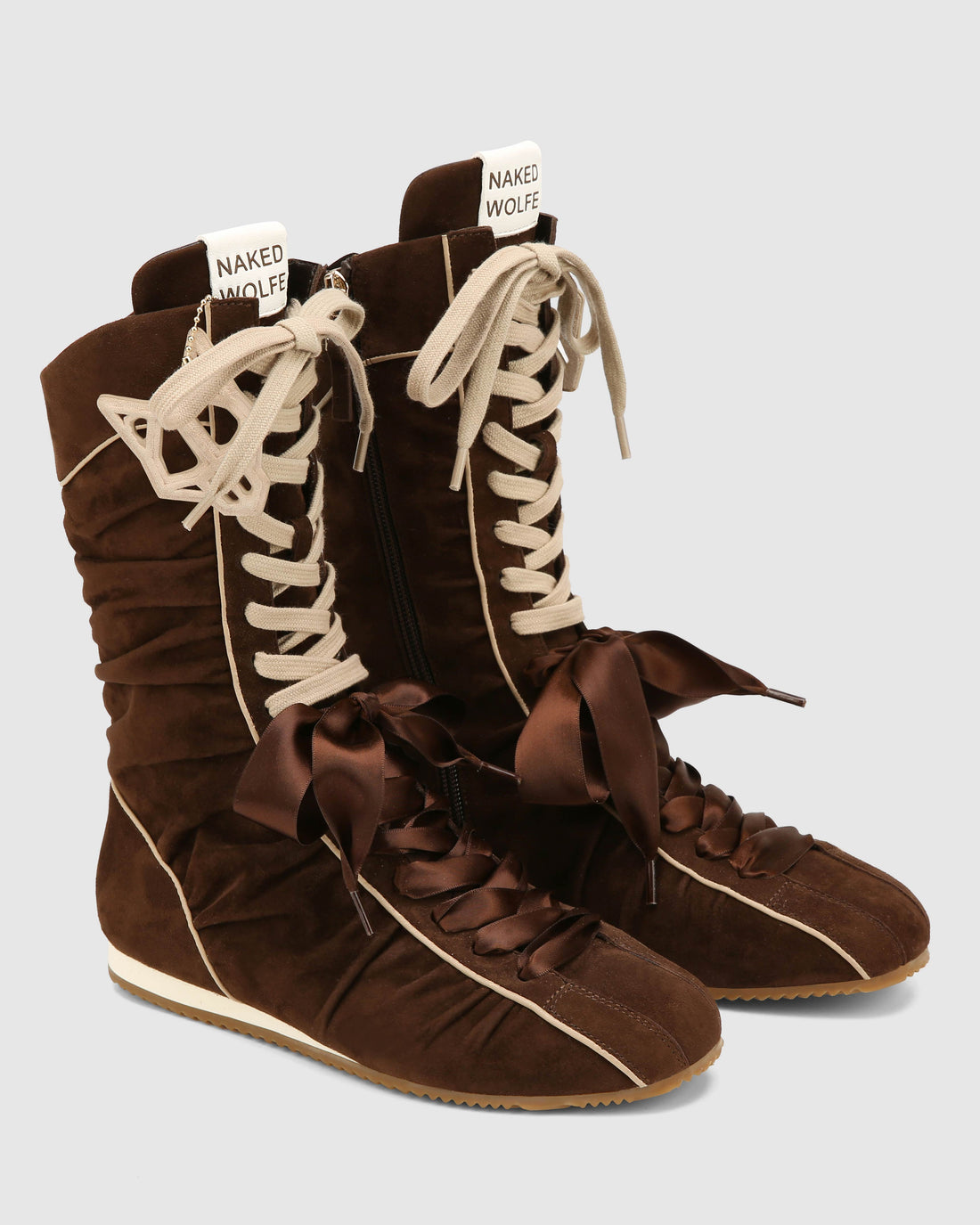 Extreme Brown Scrunch Suede
