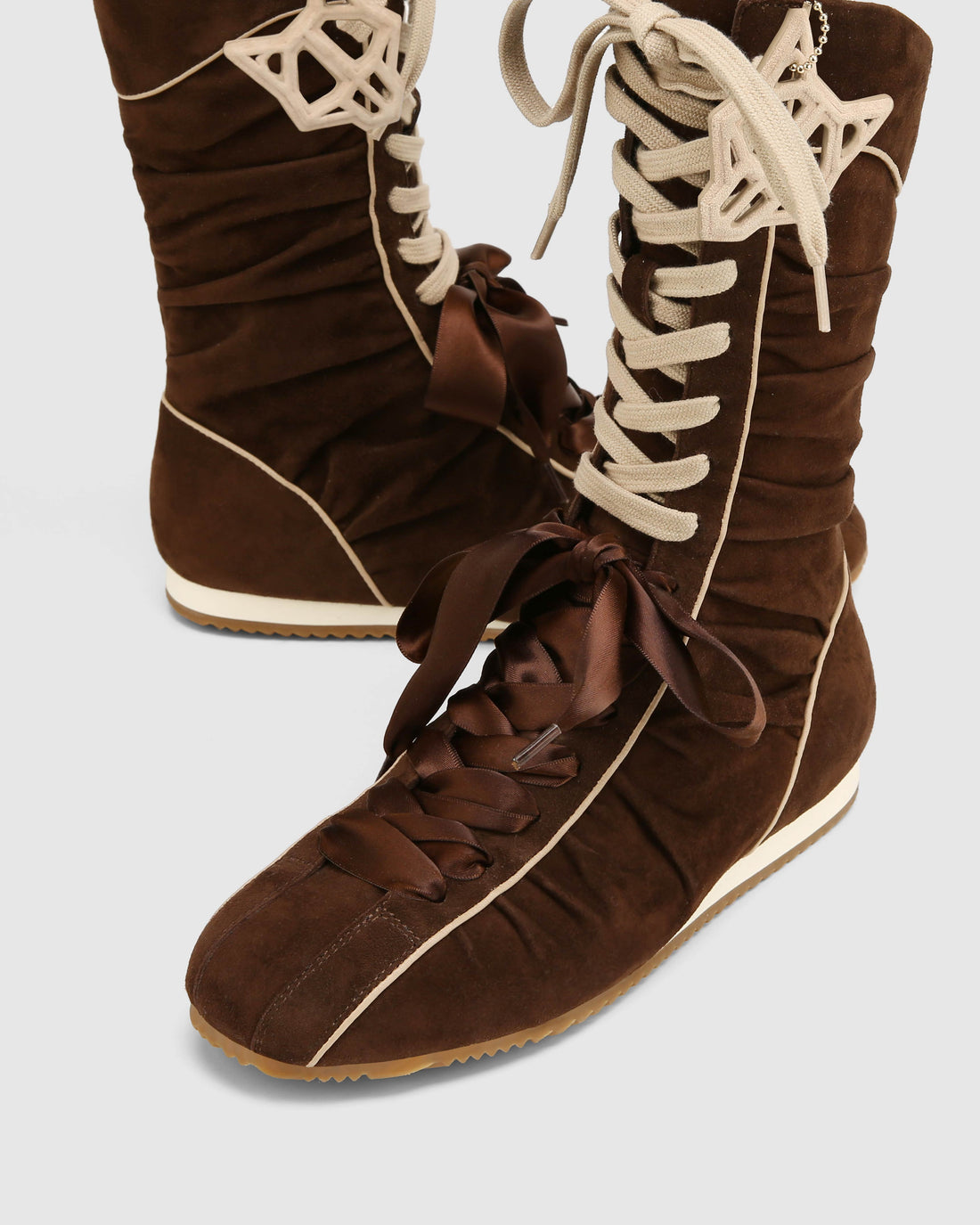 Extreme Brown Scrunch Suede
