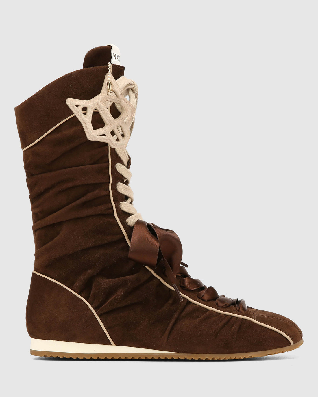 Extreme Brown Scrunch Suede