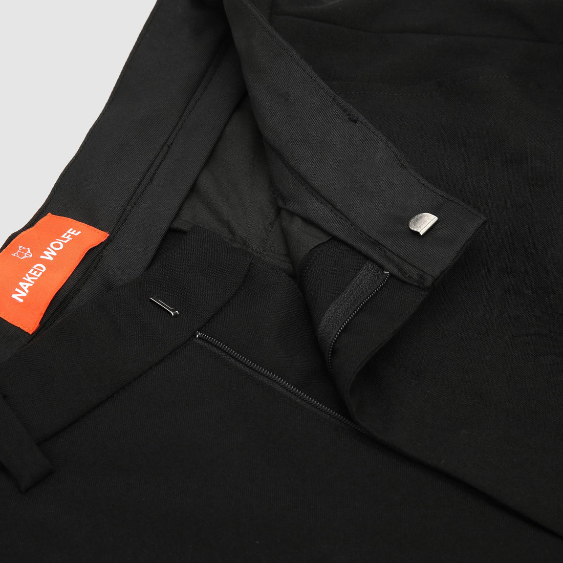 Flared Trousers Black Wool