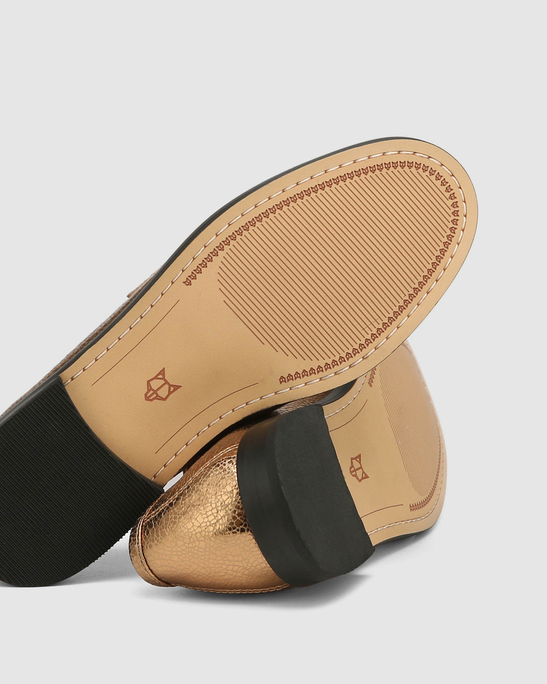 Goldie Gold Foil Leather