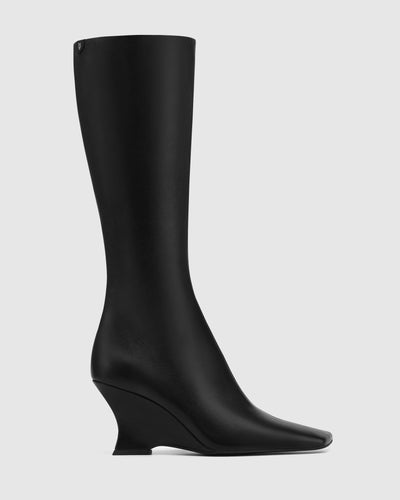 Hattie Black Leather