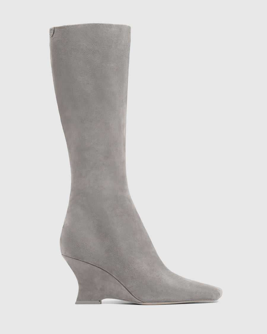 Hattie Grey Suede