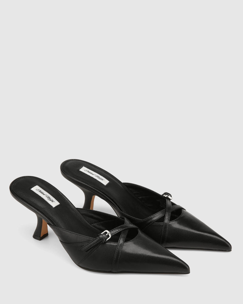 Hayes Black Leather