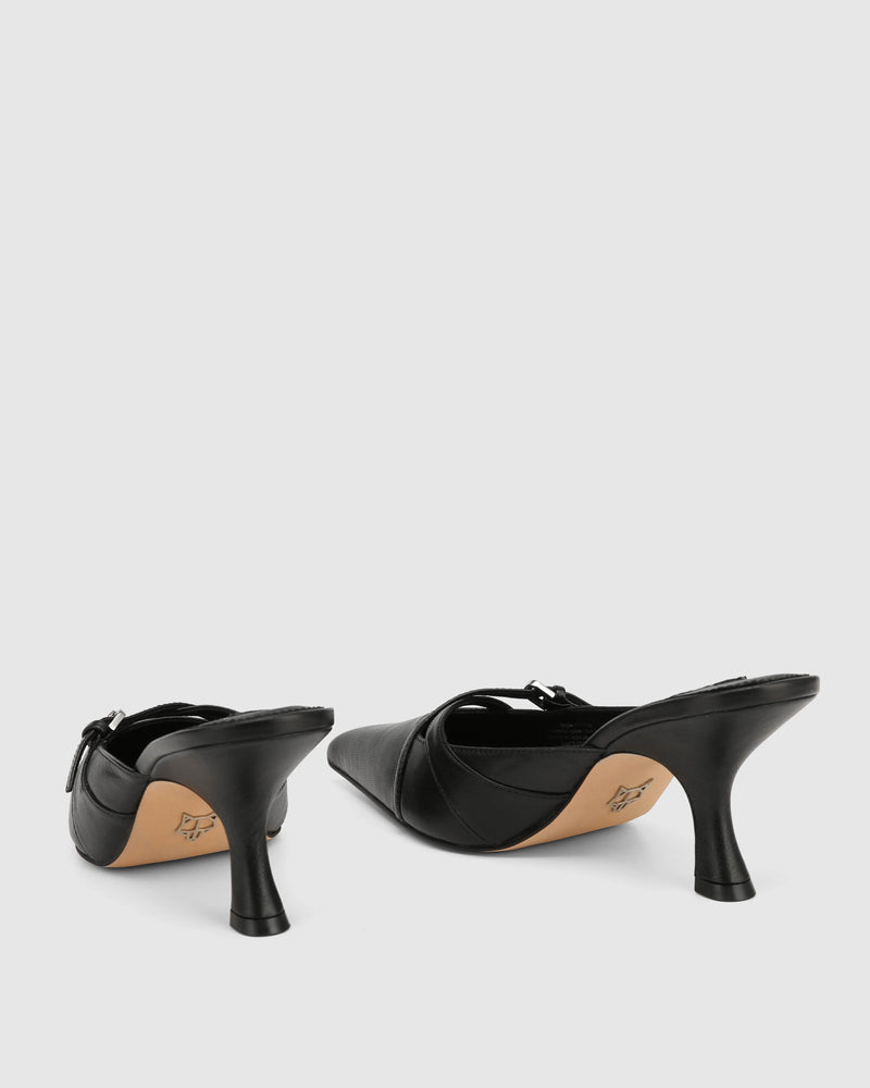 Hayes Black Leather