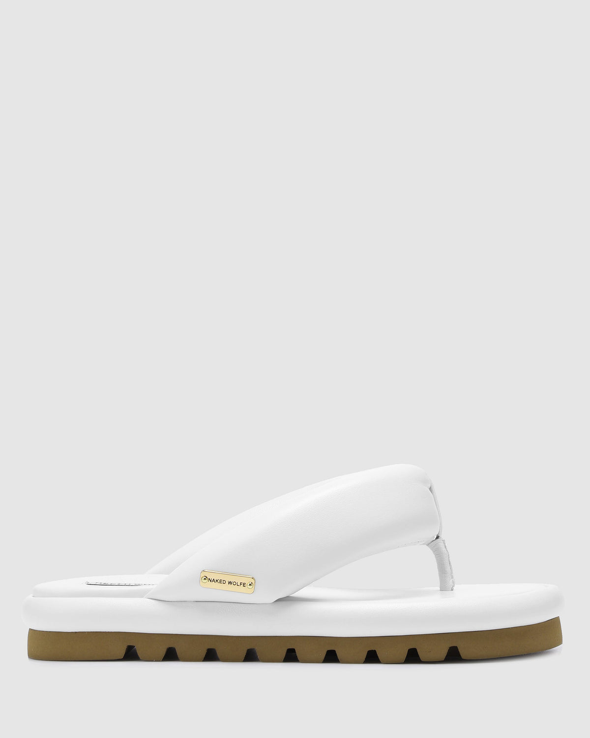 Hilary White Leather