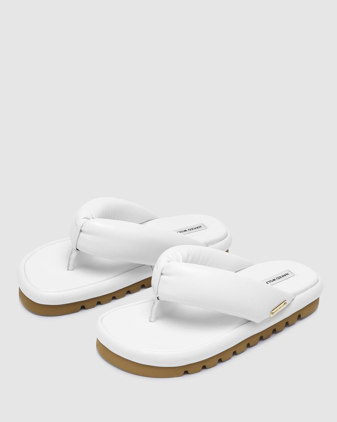 Hilary White Leather