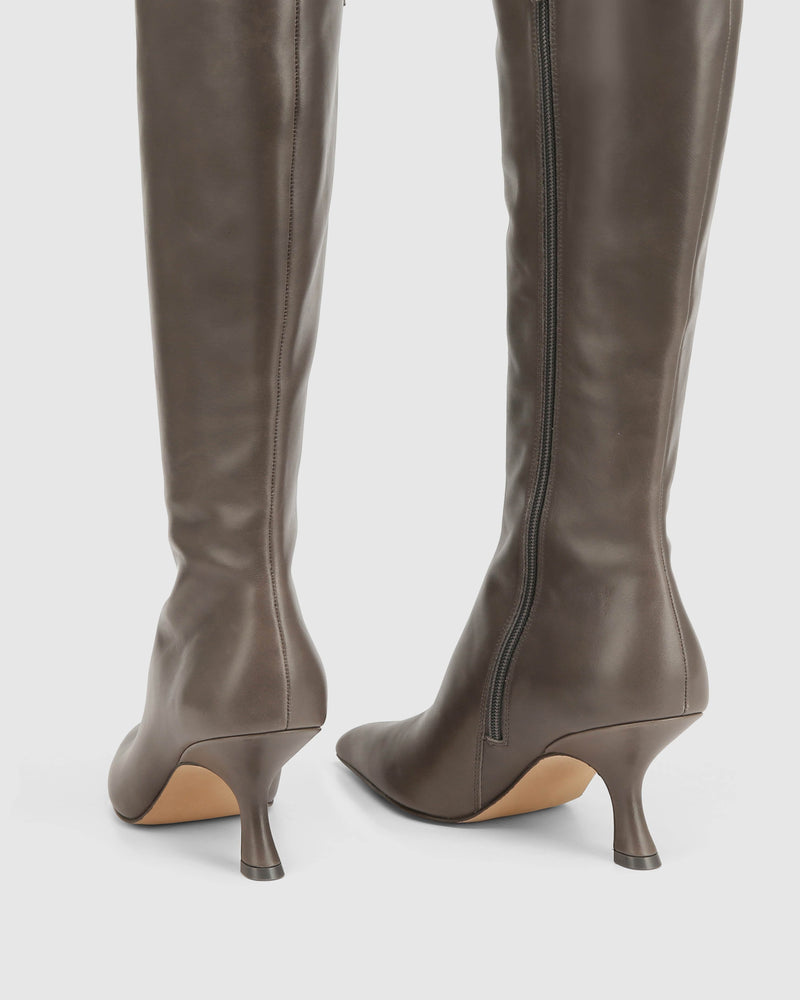 Hue Grey Leather