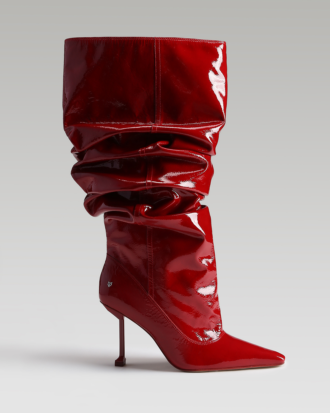 Vern Red Crinkle Patent Leather