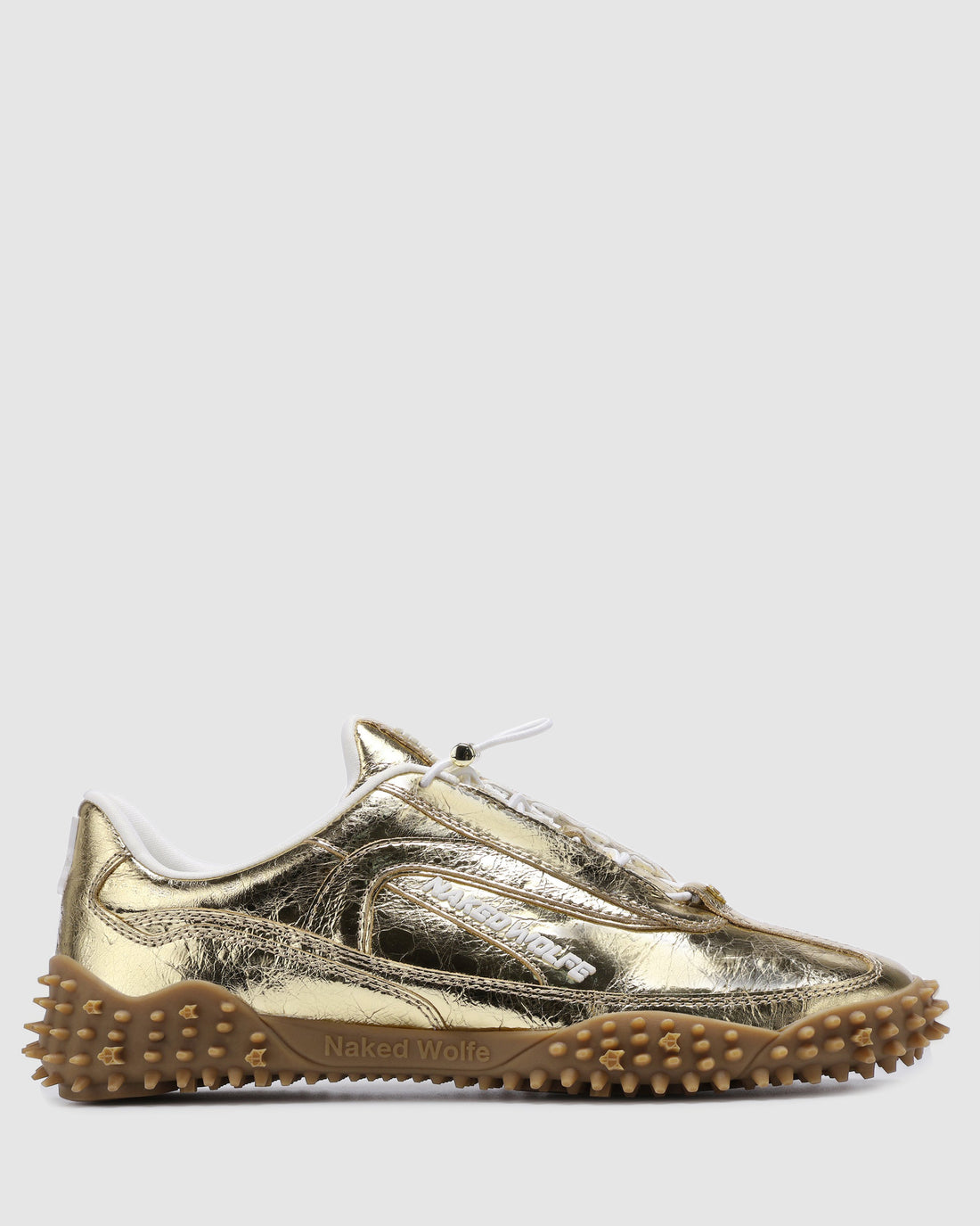 Island Gold Metallic Crinkle Cow Leather