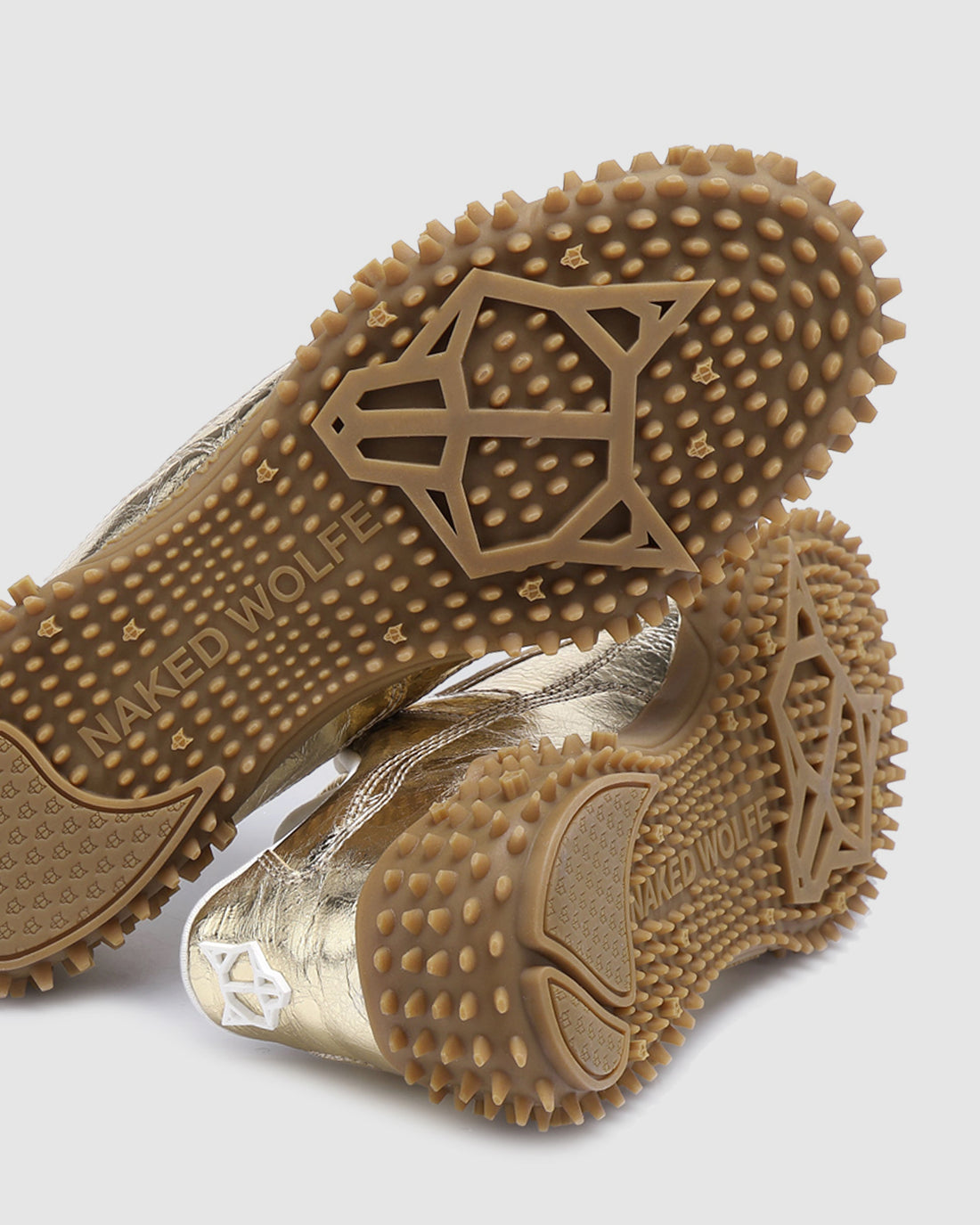 Island Gold Metallic Crinkle Cow Leather