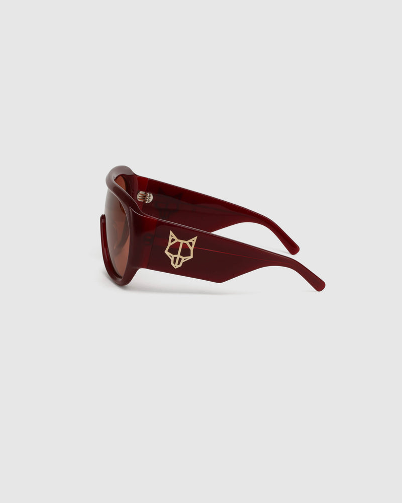 Kim Burgundy Sunglasses
