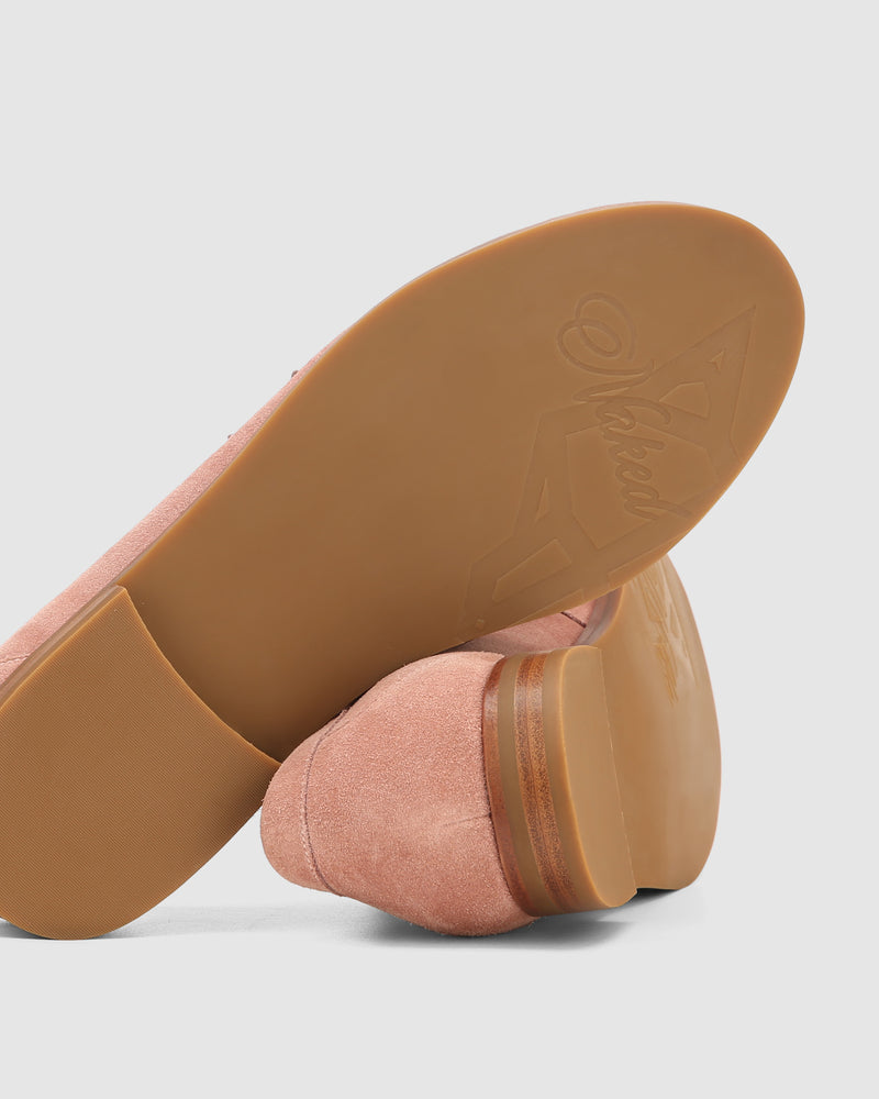 Lido Dusty Pink Cow Suede