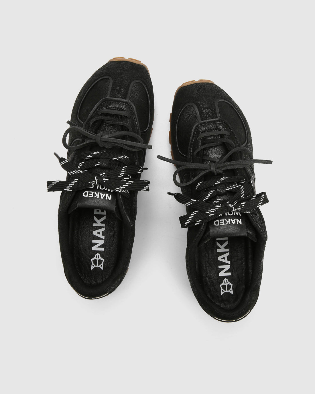 Lightning Black Distress Leather