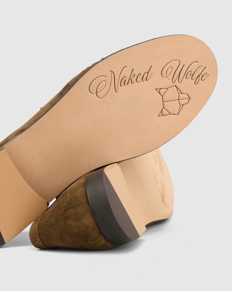 Love Loafer Khaki Suede