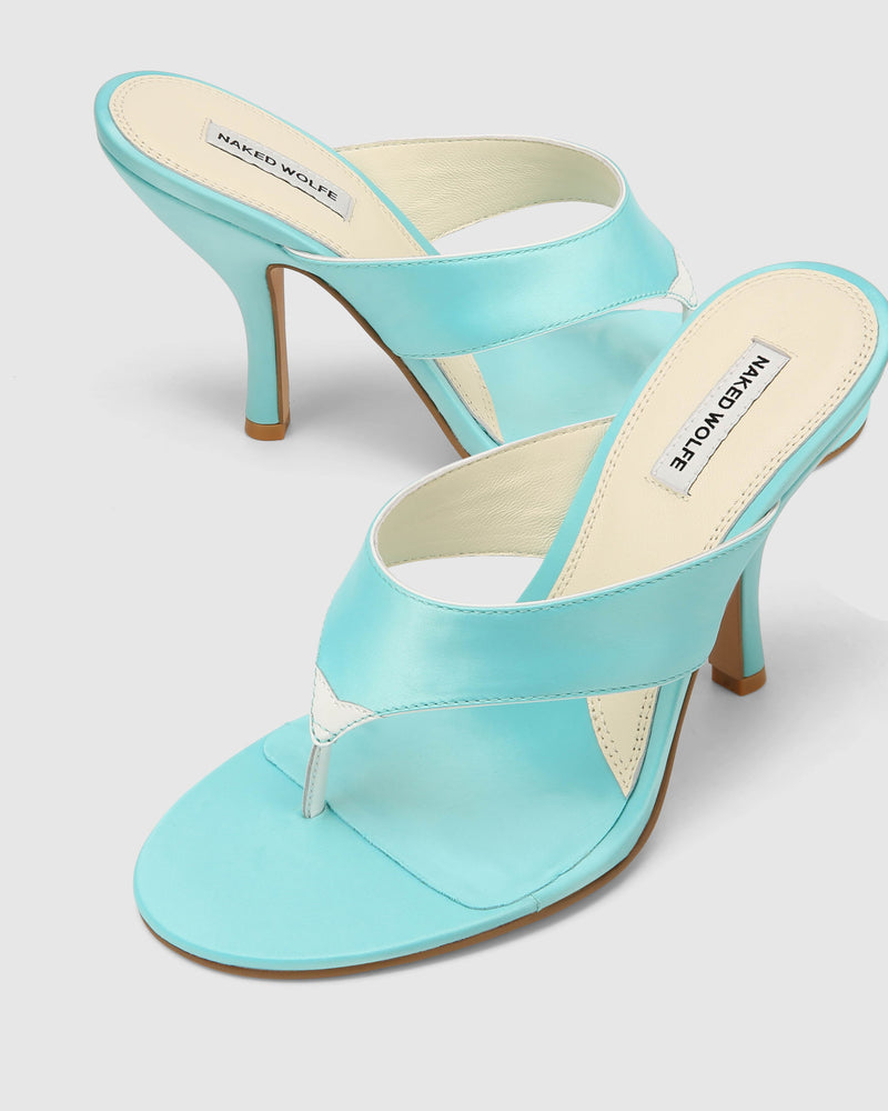 Martine Sky Blue Satin