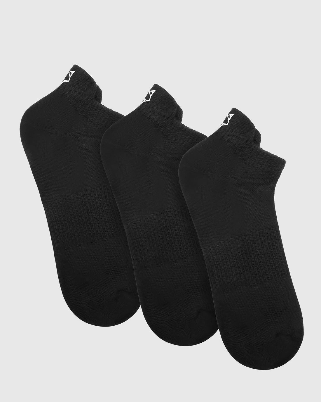 3 Pack Mens Egyptian Cotton Ankle Socks Black