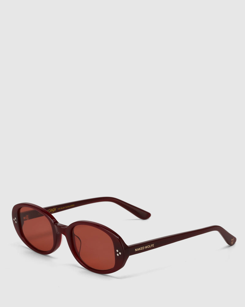 Milan Burgundy Sunglasses