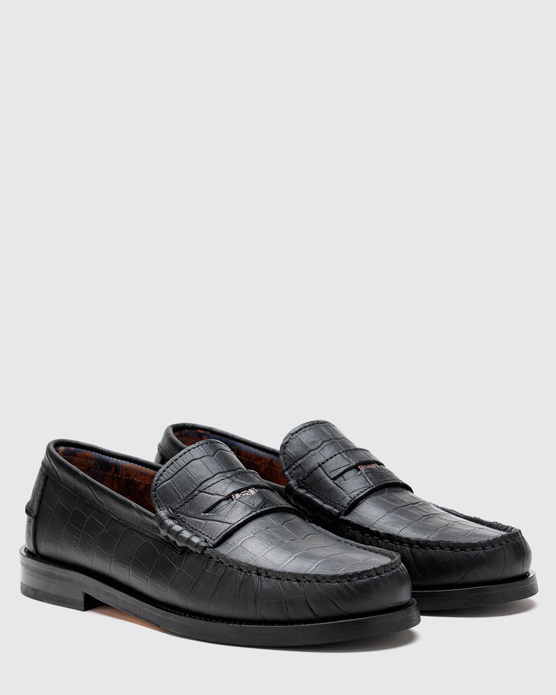 Riviera Black Croc