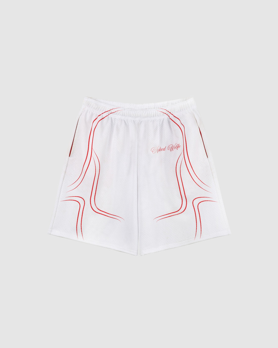 Naked Wolfe Jersey Shorts White